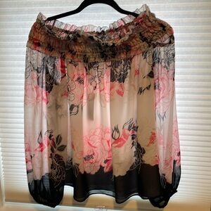 White House Black Market Blouse Off Shouler